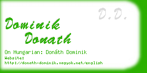 dominik donath business card